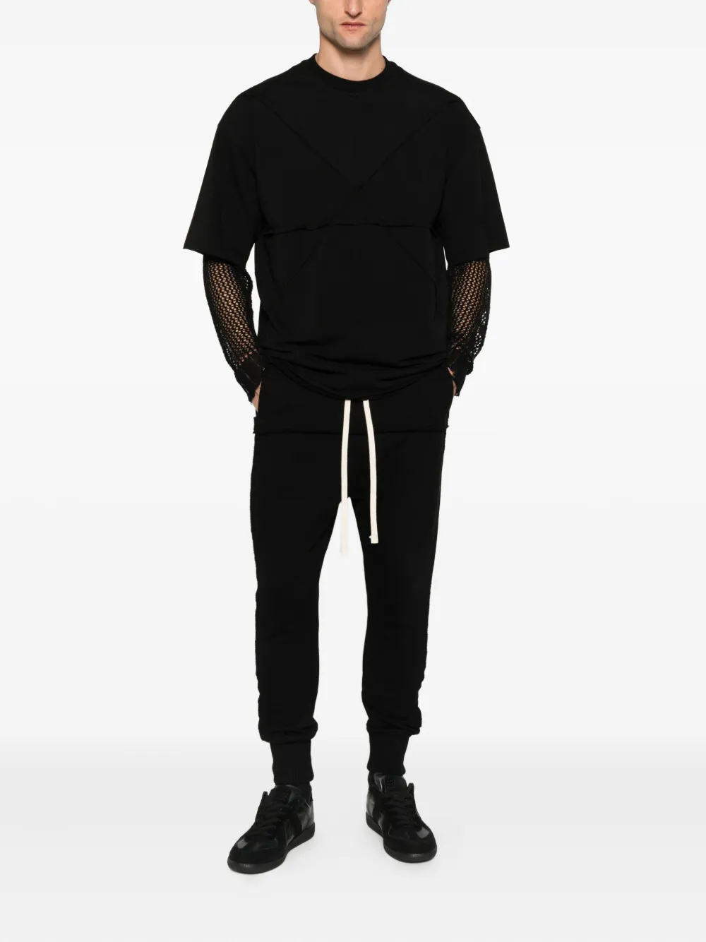 HAMZA drawstring-fastening trousers - Zwart