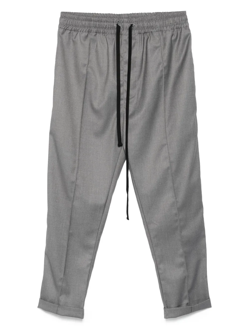HAMZA drawstring cuffed trousers | Grey | Image 1