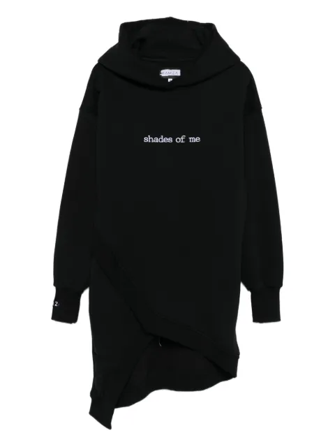 HAMZA asymmetric-hem hoodie