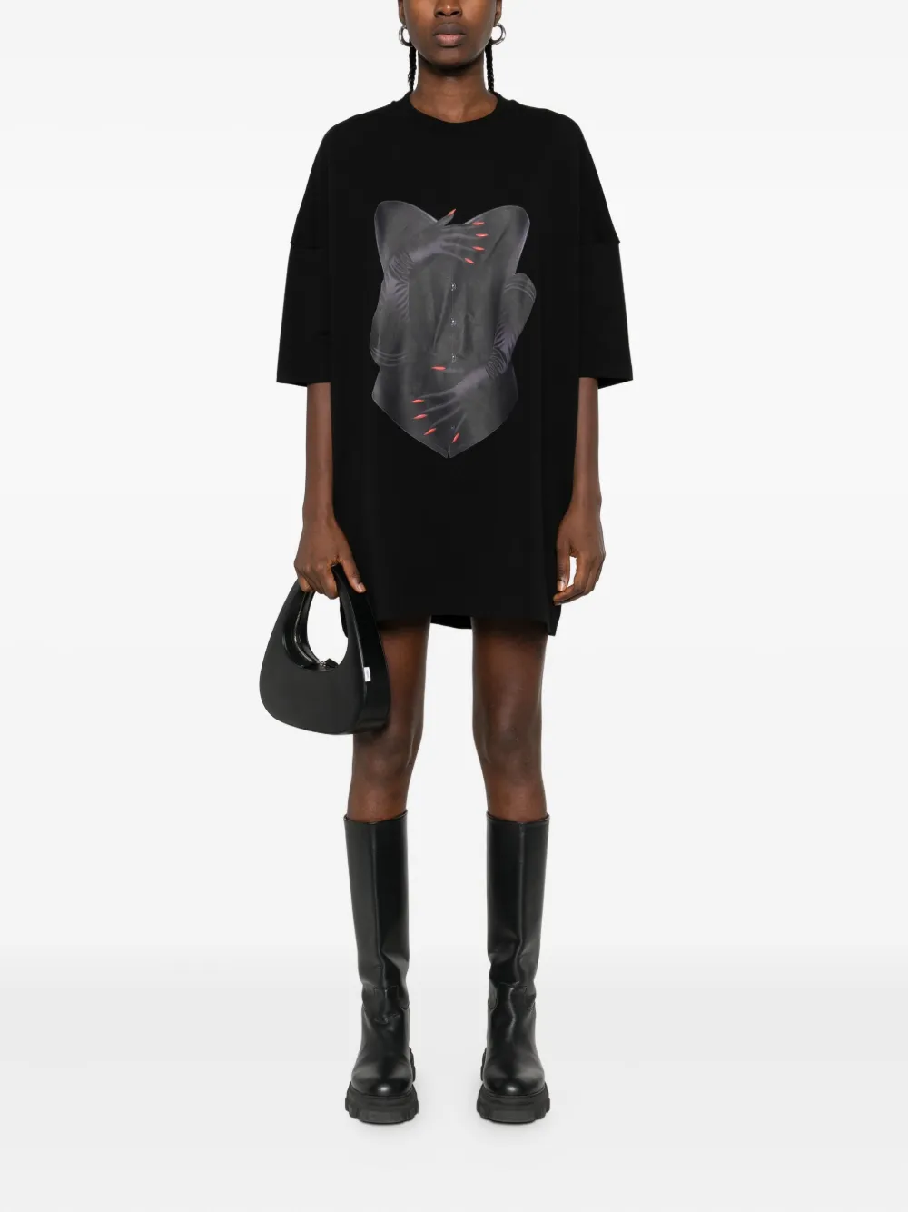 HAMZA corset-print T-shirt | T-Shirts & Jersey Shirts | Image 2