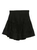HAMZA Bali tiered-ruffles mini skirt - Black