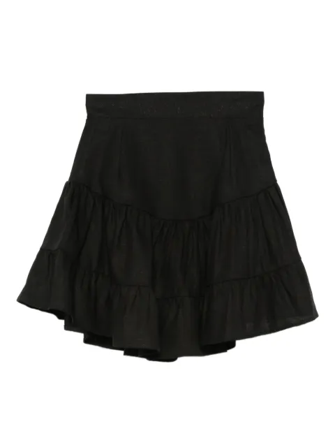 HAMZA Bali tiered-ruffles mini skirt