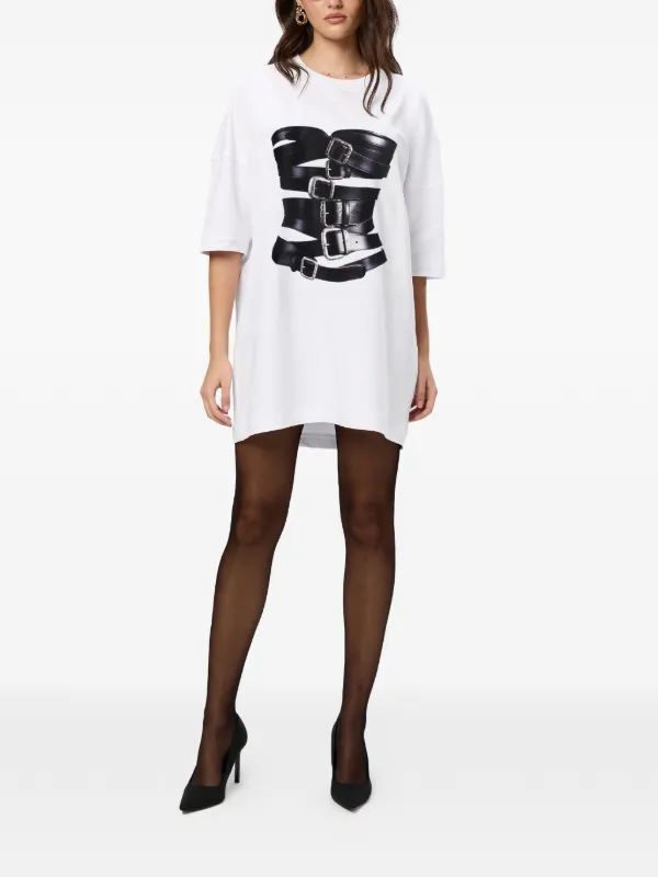 t shirt dress and corset Fenty + Corset T-Shirt Dress