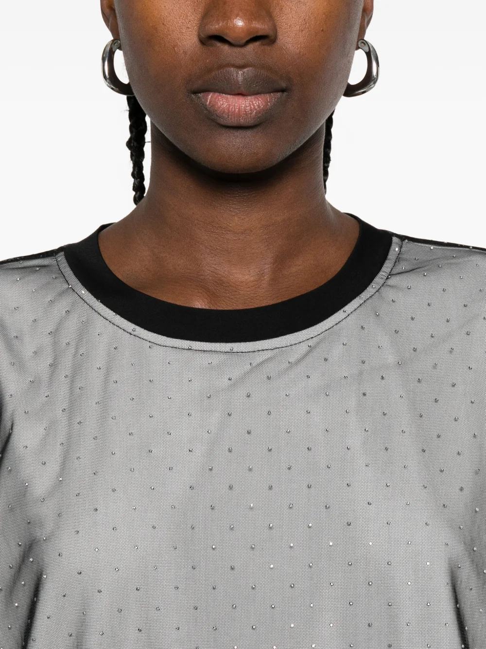 HAMZA Venus gelaagd T-shirt Wit