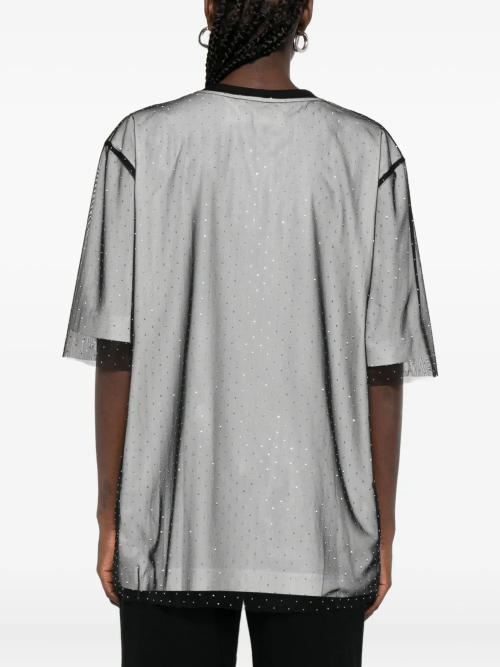HAMZA Venus gelaagd T-shirt Wit