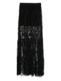 HAMZA Snowflake lace maxi skirt - Black
