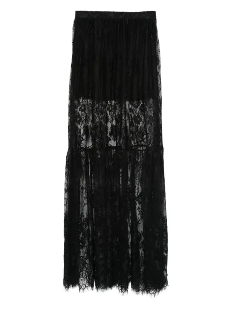 HAMZA Snowflake lace maxi skirt