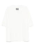HAMZA Thom raw-edge V-neck T-shirt - White