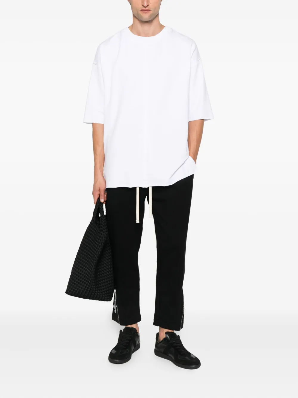 HAMZA short-sleeve cotton t-shirt - Wit
