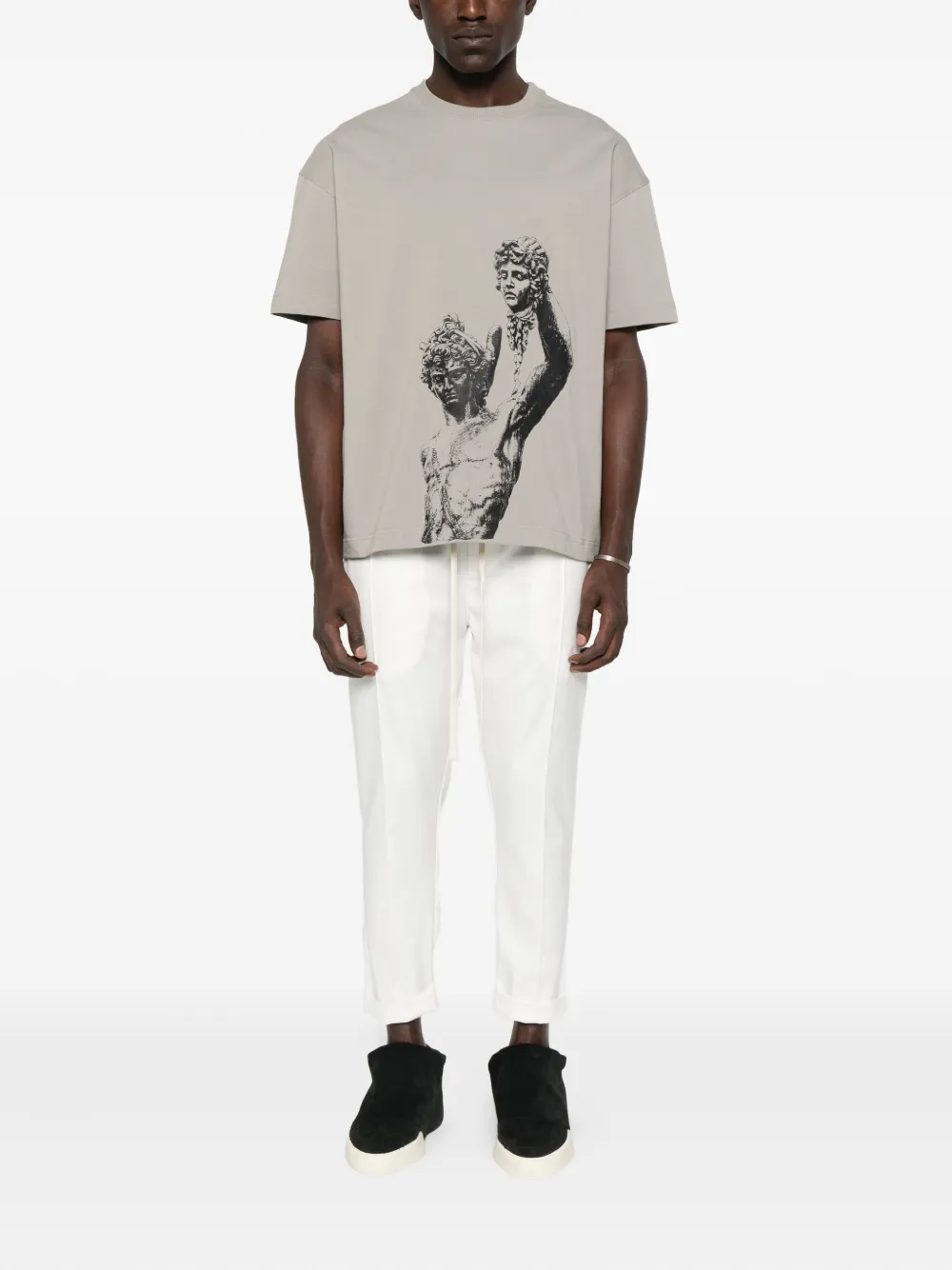 HAMZA Perseus graphic-print T-shirt - Grijs
