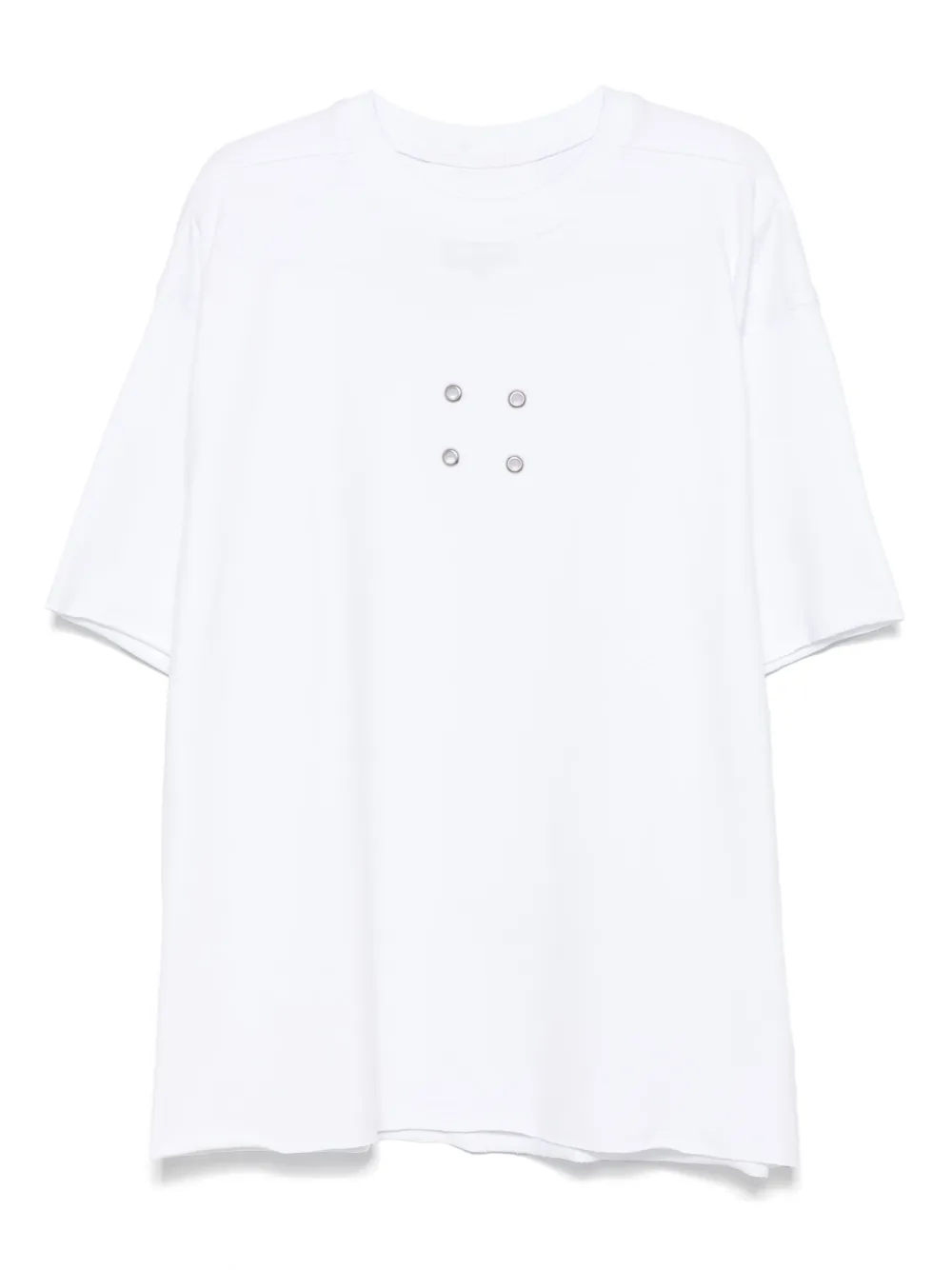 HAMZA Oversized II eyelet-detail T-shirt | White | Image 1