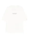 HAMZA slogan-print T-shirt - White