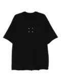 HAMZA Oversized II eyelet-detail T-shirt - Black