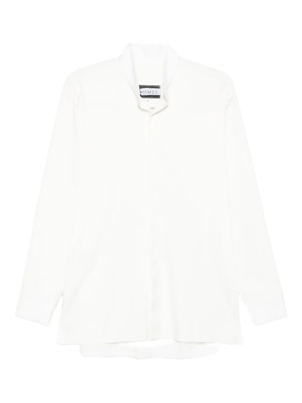 HAMZA mandarin-collar shirt | White | Image 1