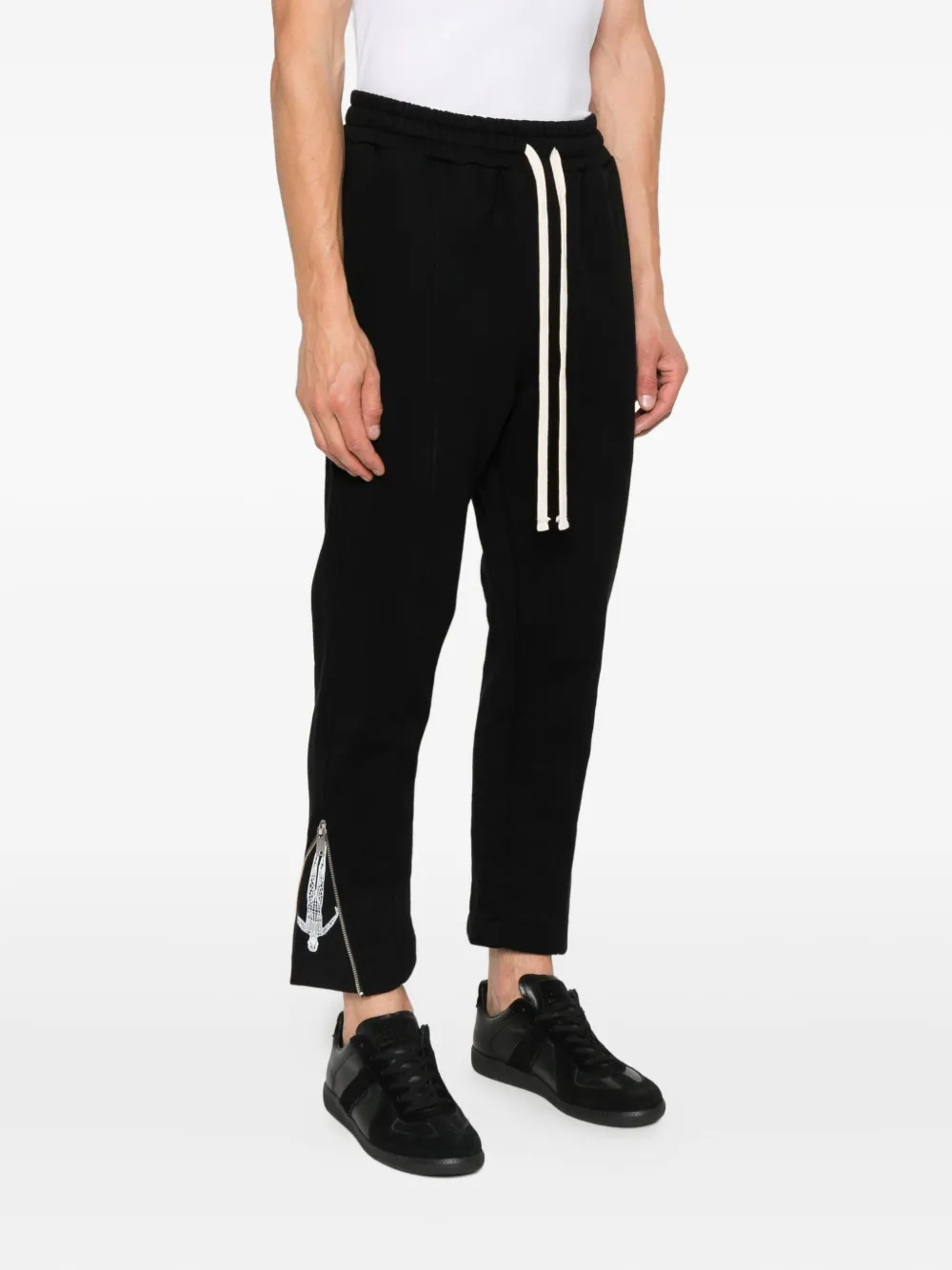 Drawstring Side-Zip Trousers