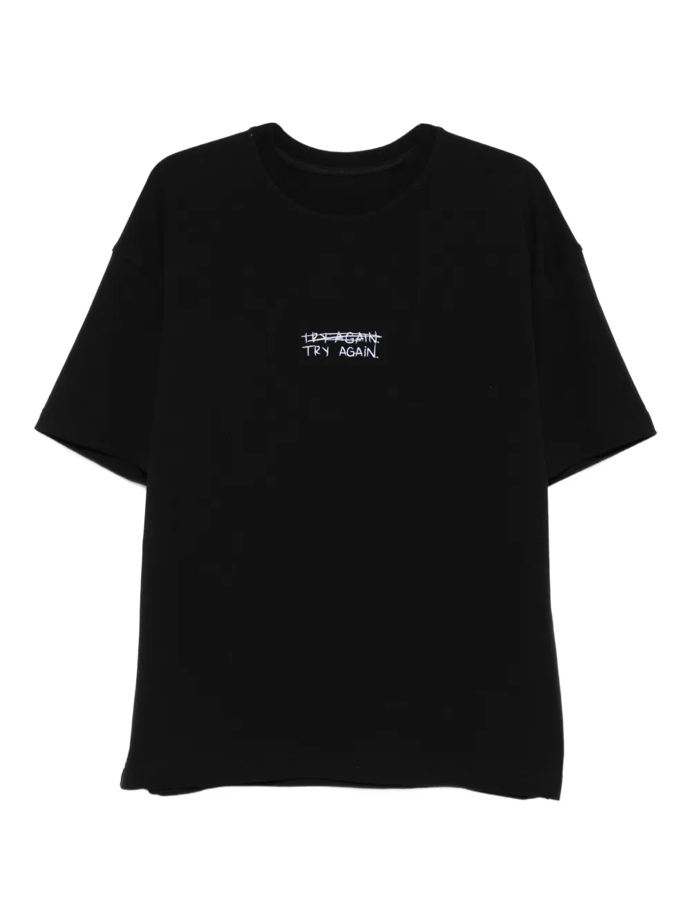HAMZA playera bordada de algodón | negro | Image 1