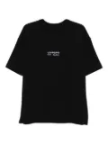 HAMZA embroidered cotton T-shirt - Black