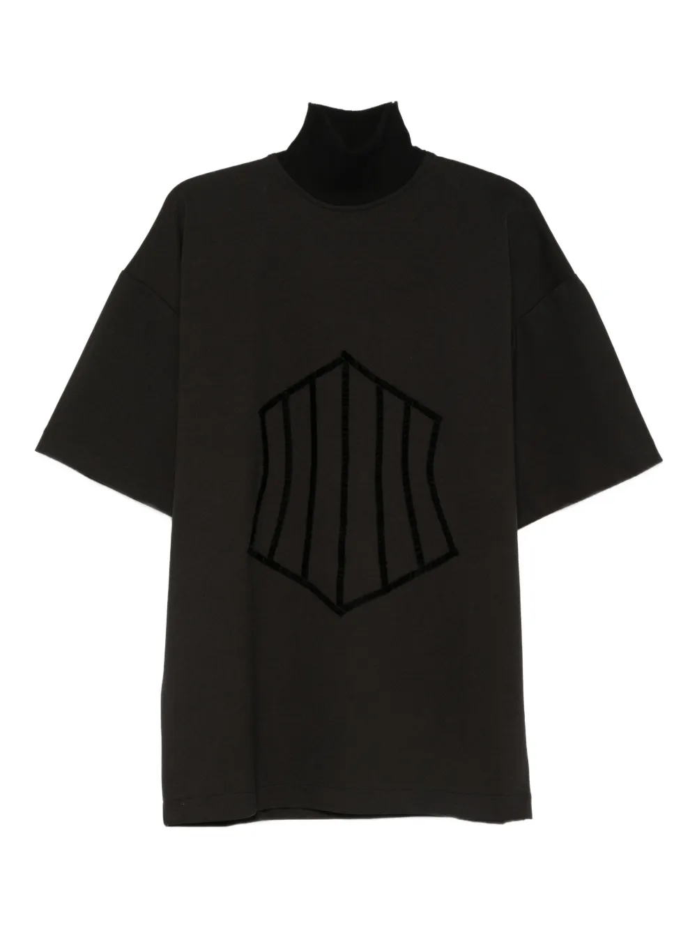 HAMZA Bella high-neck mini dress | Black | Image 1