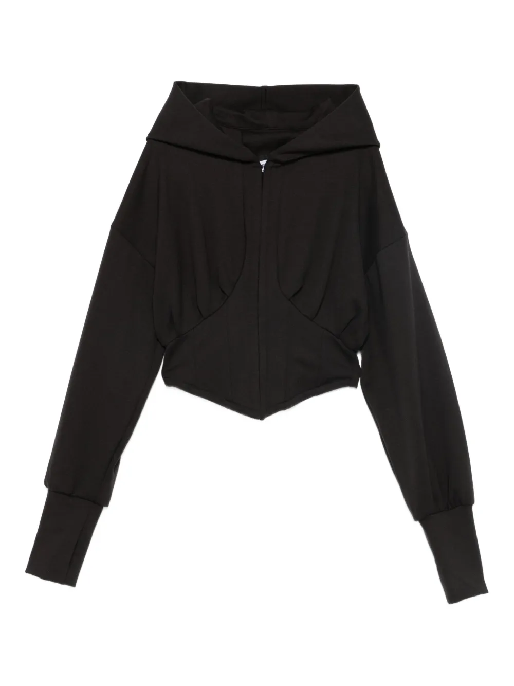 HAMZA Karol corset hoodie | Black | Image 1
