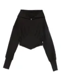 HAMZA Karol corset hoodie - Black