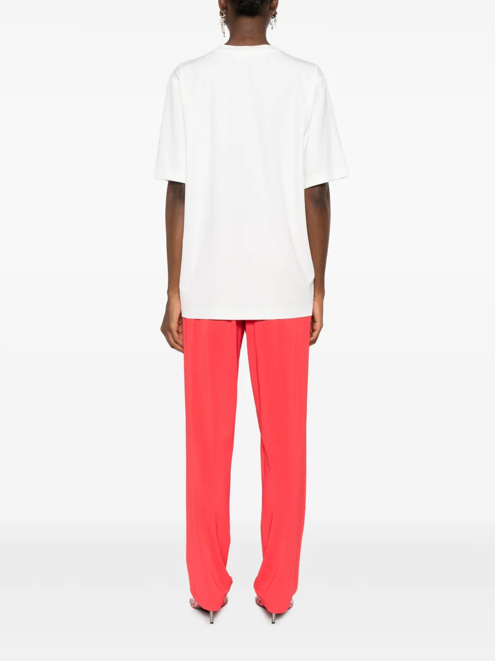HAMZA Riri T-shirt met bh-laag Wit