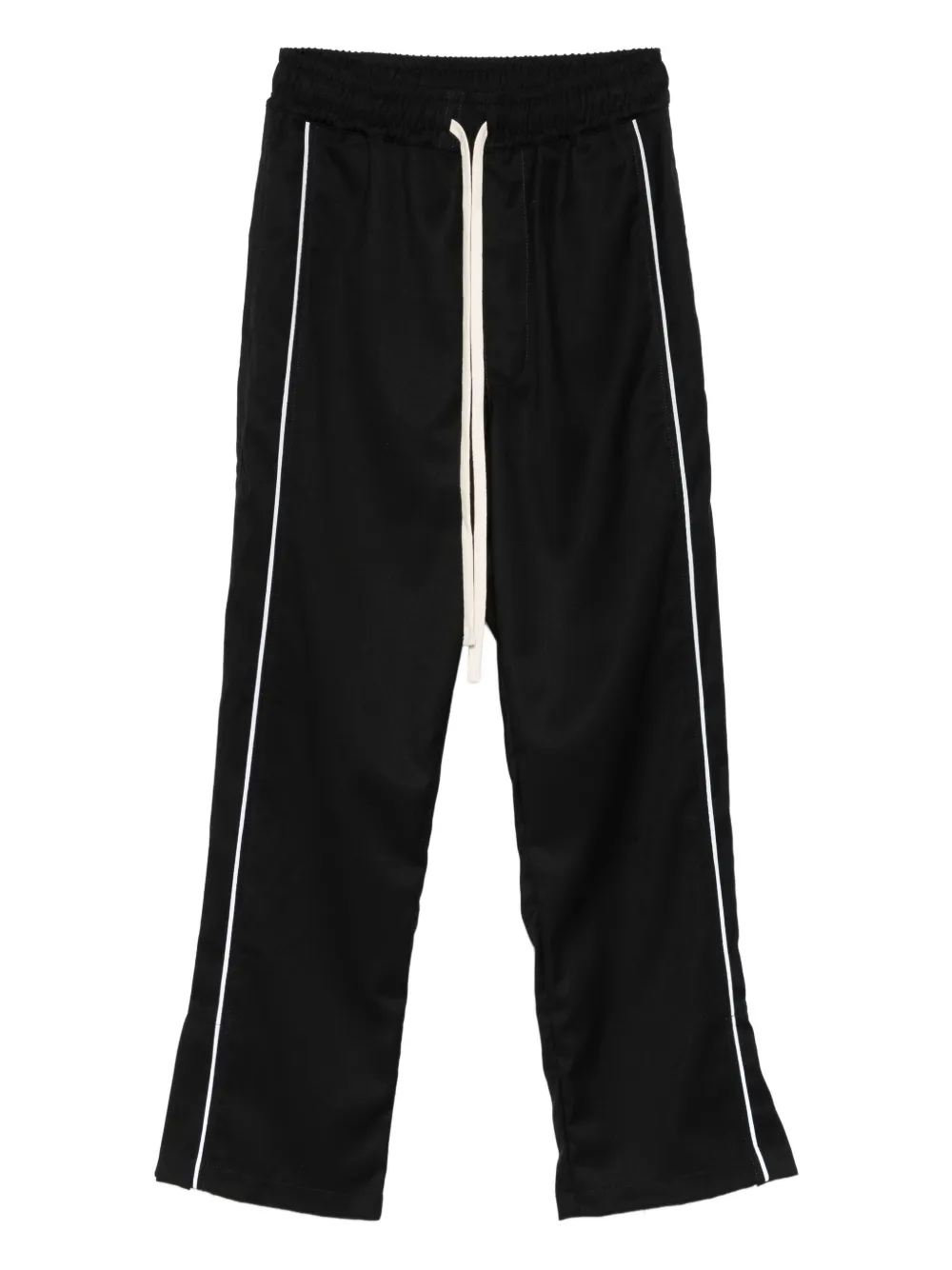 Hamza Side-stripe Drawstring Trousers In Black