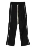 HAMZA side-stripe drawstring trousers - Black