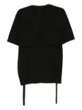 HAMZA Riri embellished bra-detail T-shirt - Black
