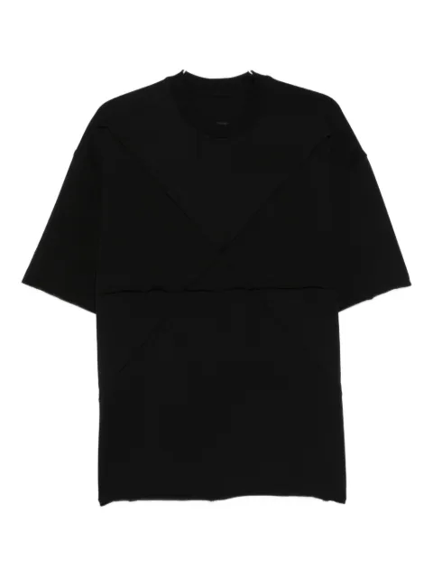 HAMZA t-shirt à empiècement contrastants