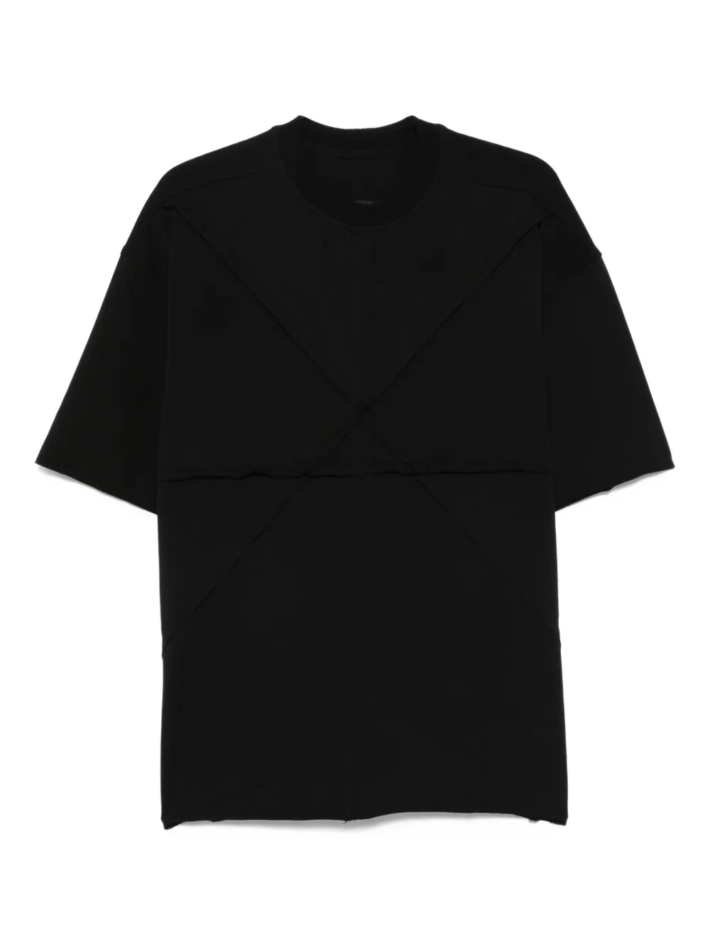 HAMZA panelled short-sleeve T-shirt | Black | Image 1