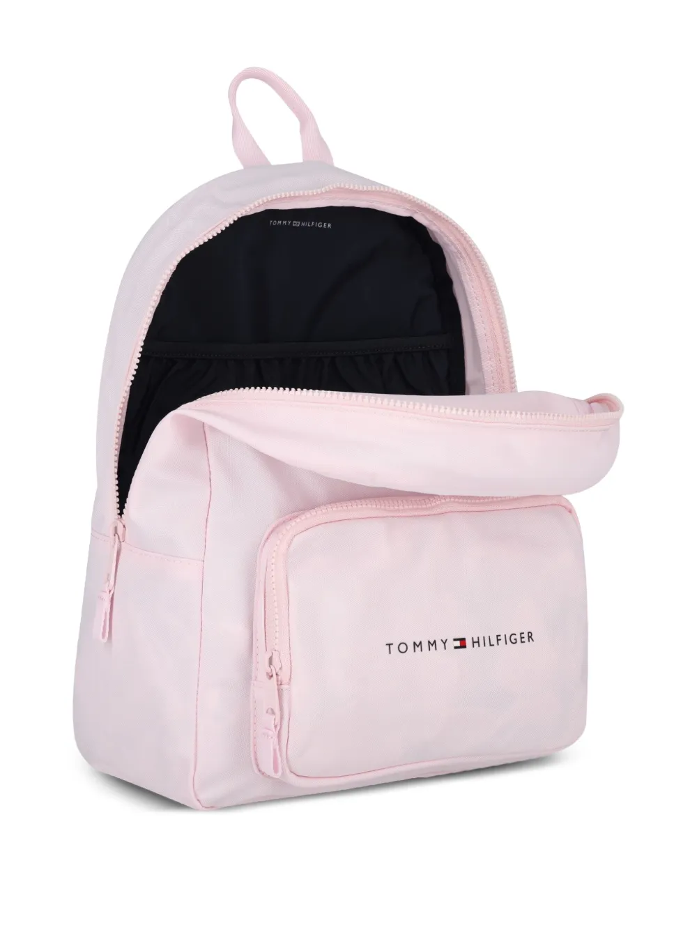 Tommy Hilfiger Junior logo-plaque backpack Roze