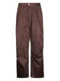 PDF pinstripe colorblock trousers - Neutrals