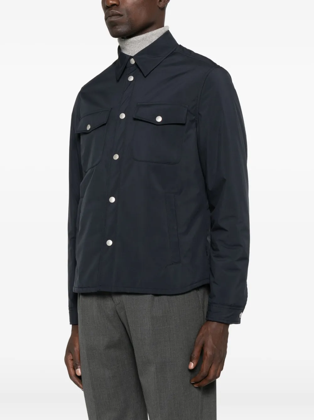Lardini Jack met klepzak en knoopsluiting Blauw