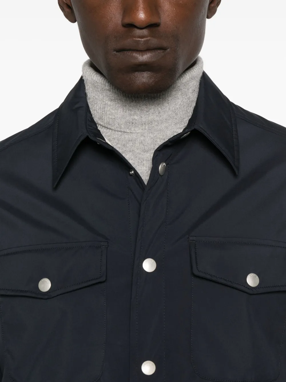 Lardini Jack met klepzak en knoopsluiting Blauw
