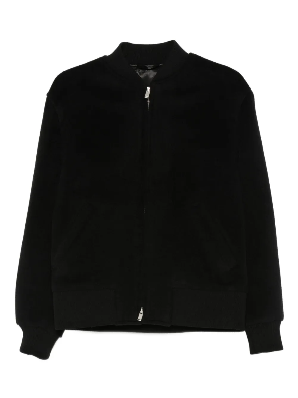 Lardini Bomberjack met rits Zwart