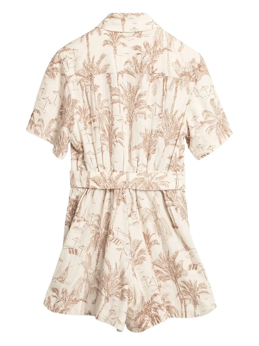 MC2 Saint Barth Jumpsuit met ceintuur - Beige