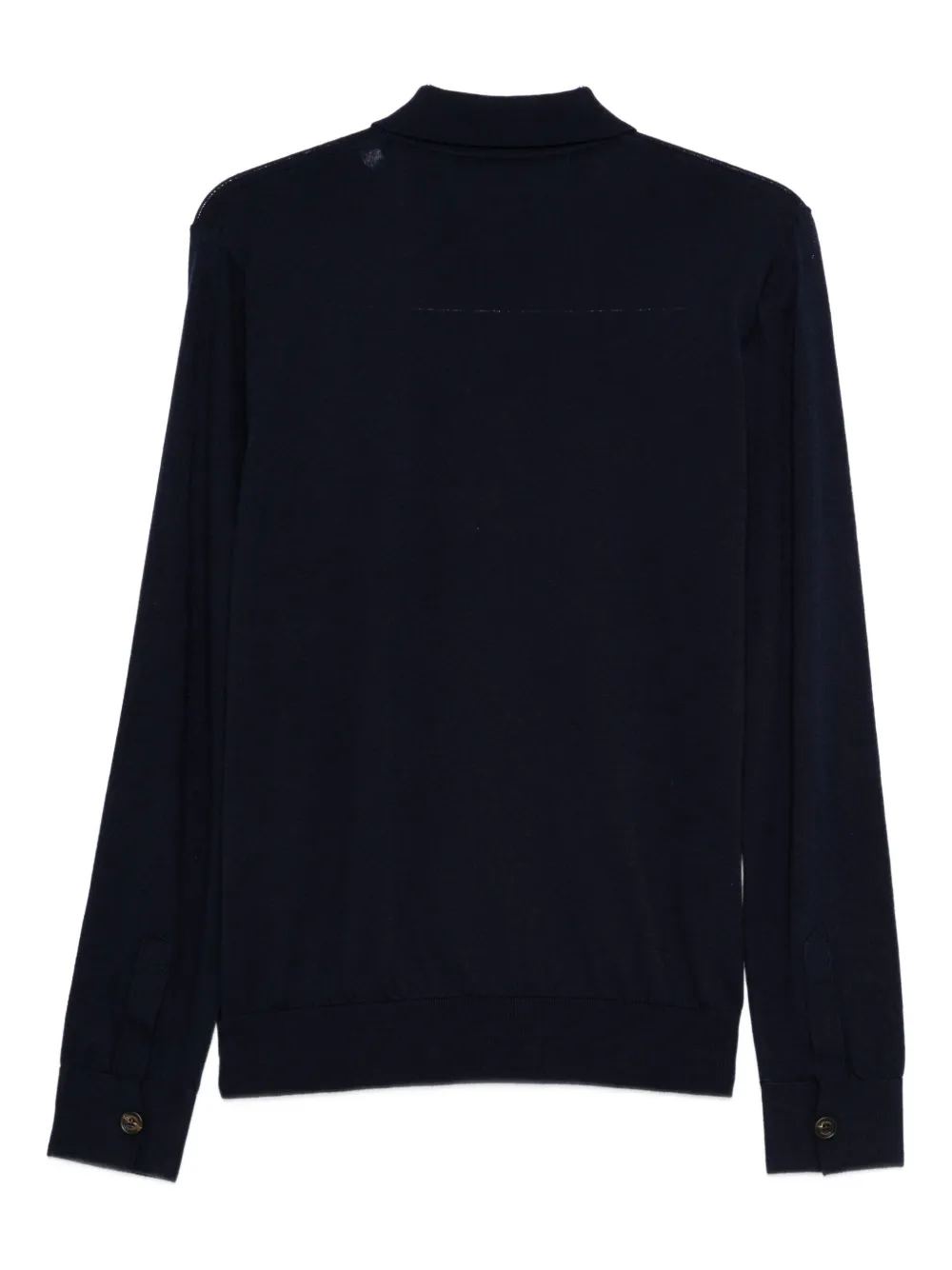 Eleventy long-sleeved polo shirt - Blauw
