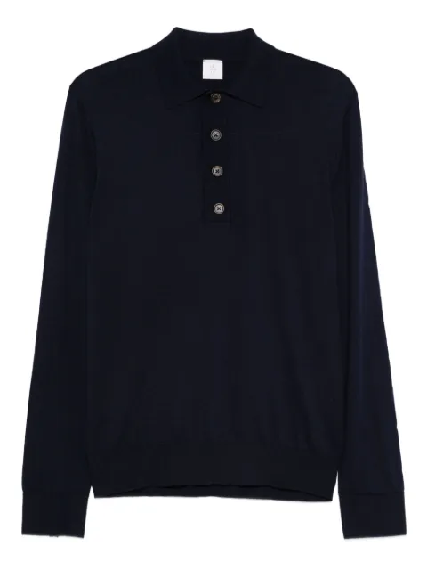 Eleventy long-sleeved polo shirt
