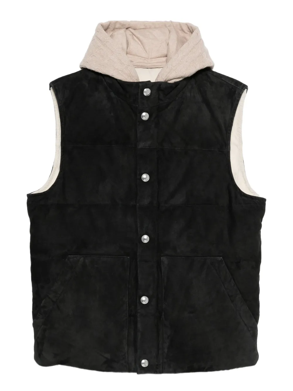 Eleventy hooded quilted vest | Black | Image 1