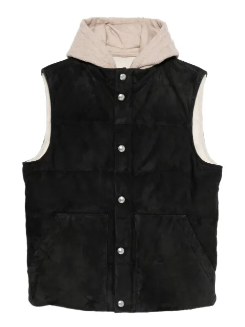 Eleventy hooded quilted vest
