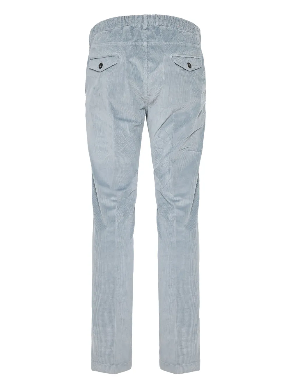 Eleventy Pleated Drawstring Trousers In Blue