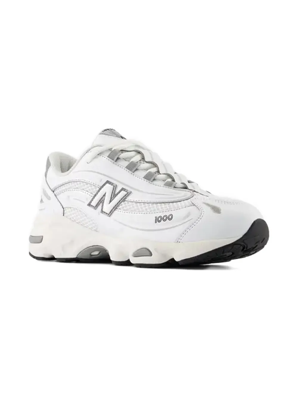 New Balance Kids 1000 metallic-effect sneakers GRIGIO