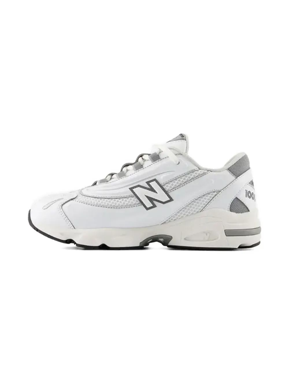 New Balance Kids 1000 metallic-effect sneakers GRIGIO