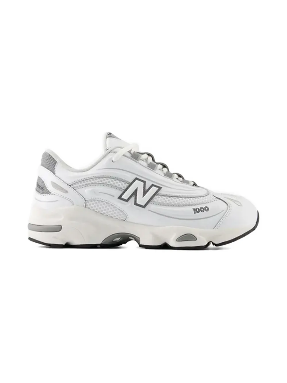 New Balance Kids 1000 metallic-effect sneakers GRIGIO