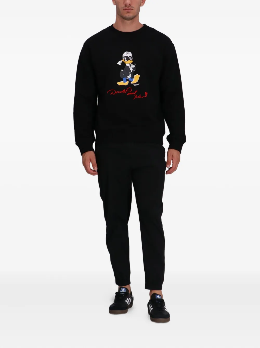 Karl Lagerfeld x Disney sweater met ronde hals - Zwart