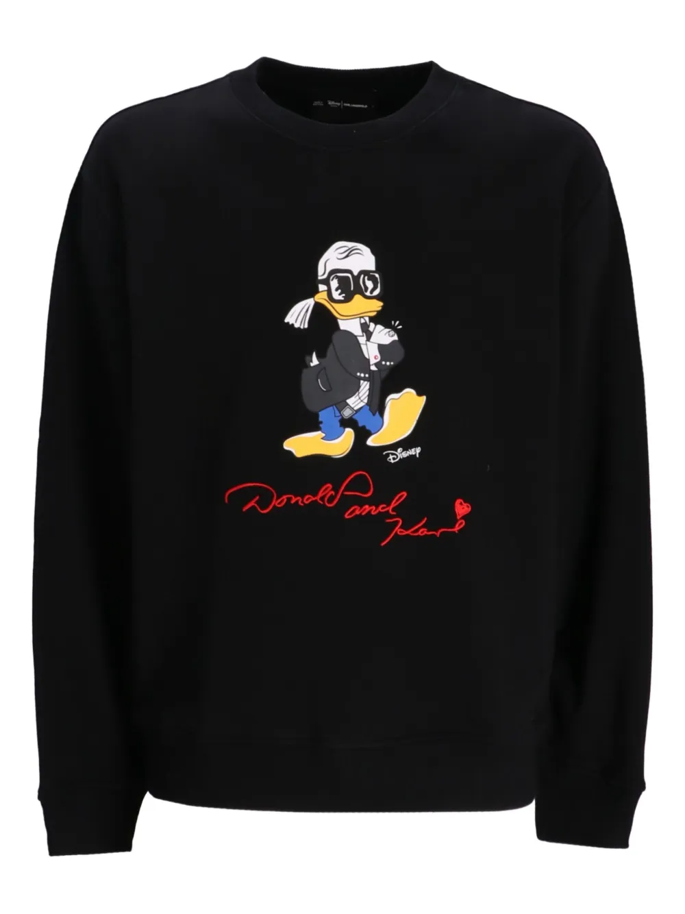 Karl Lagerfeld x Disney sweater met ronde hals Zwart