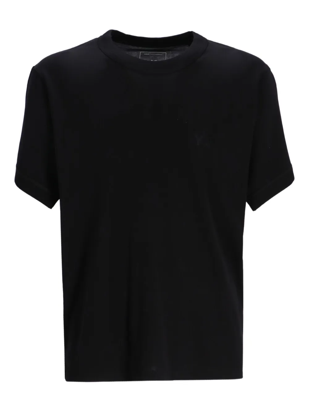 Y-3 logo-detail cotton T-shirt BLACK