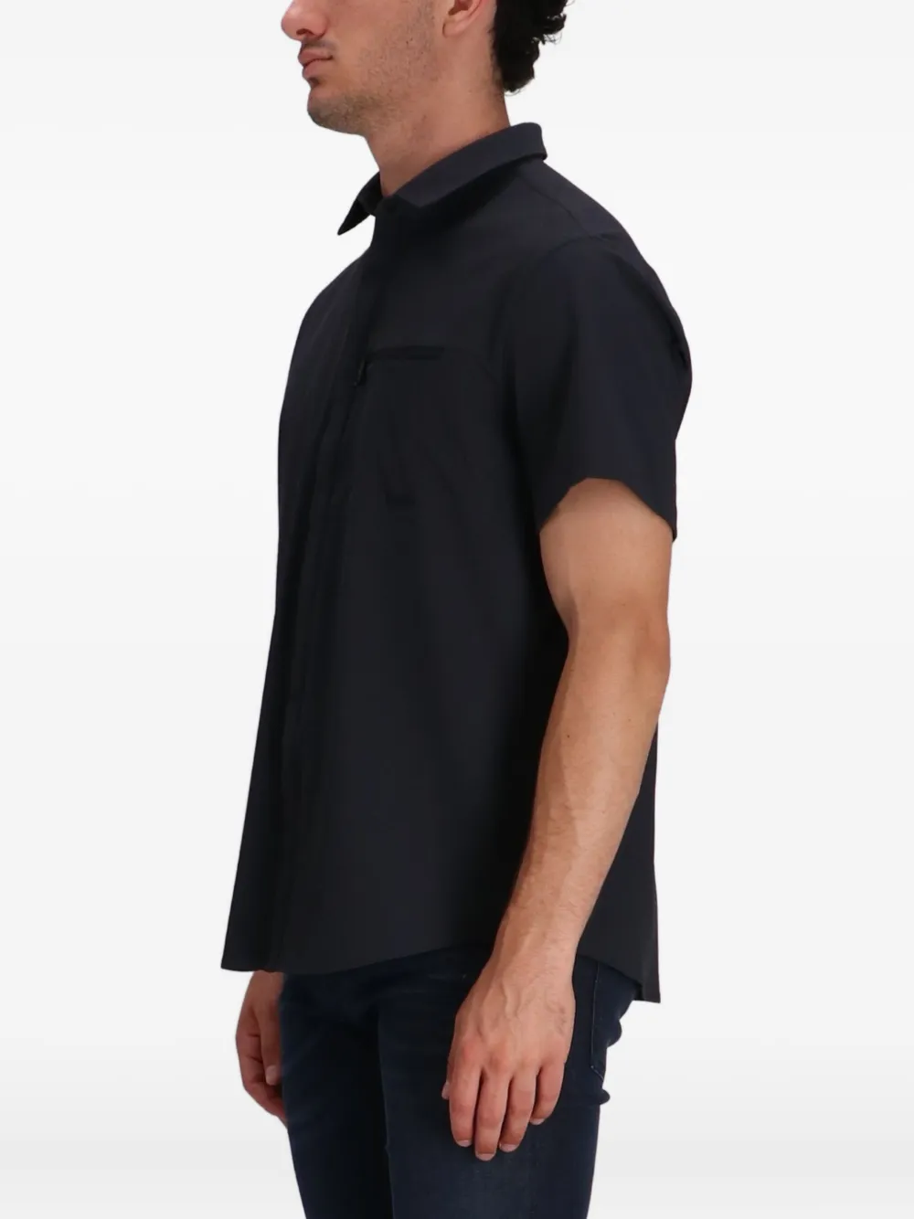 BOSS Overhemd met ritszak Zwart