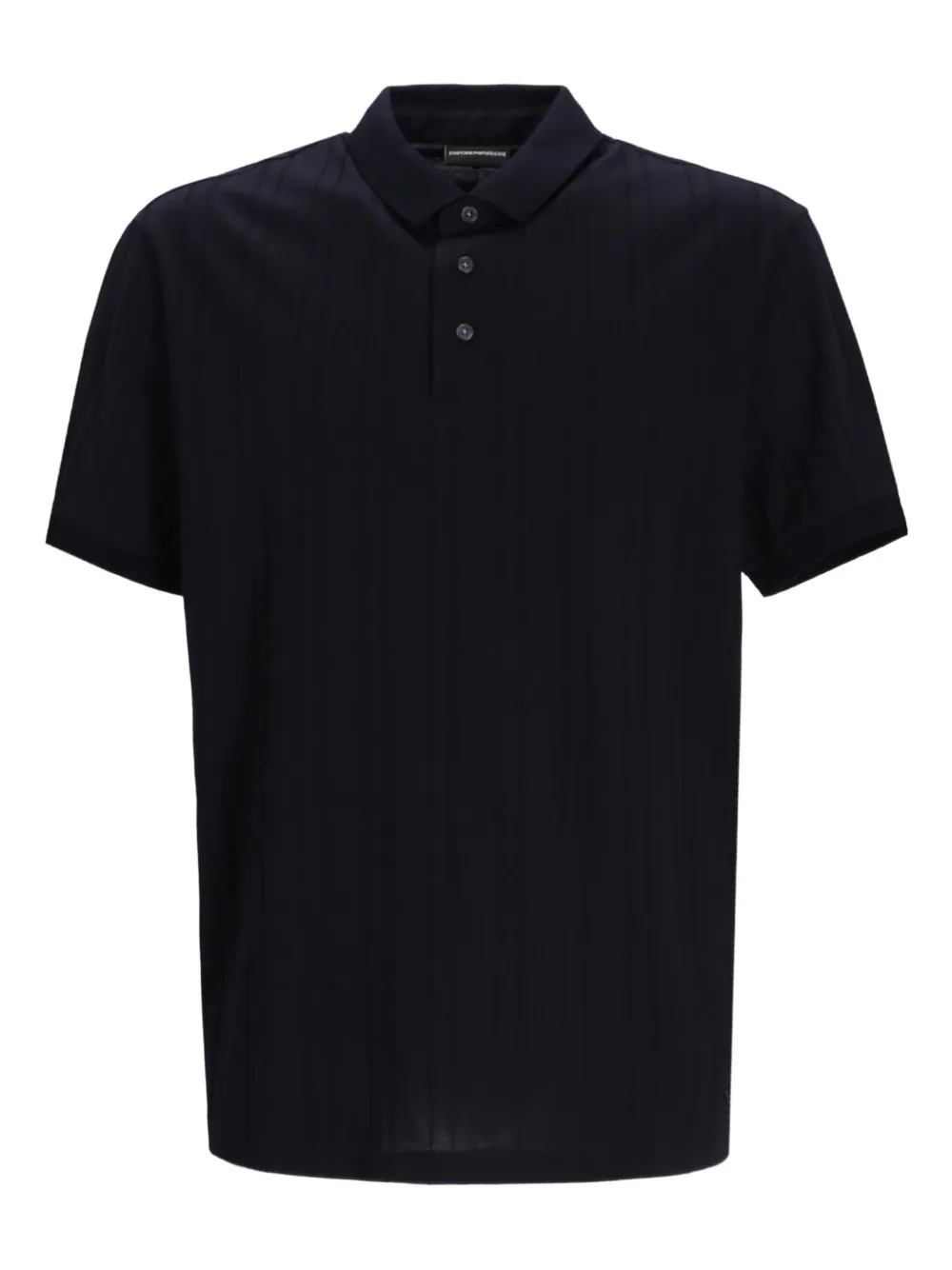 Emporio Armani Polo a coste - Nero