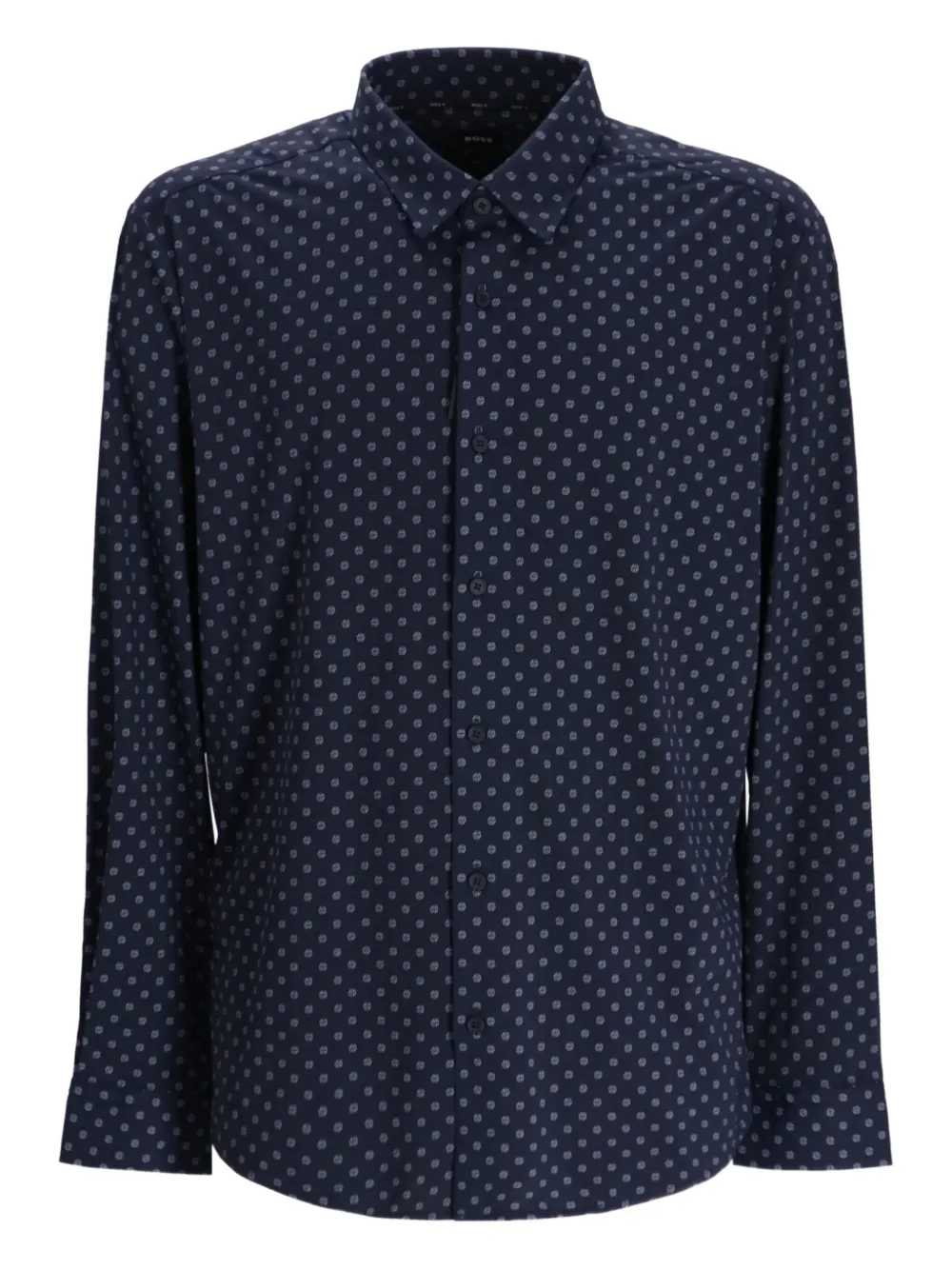 BOSS Overhemd met patroon Blauw